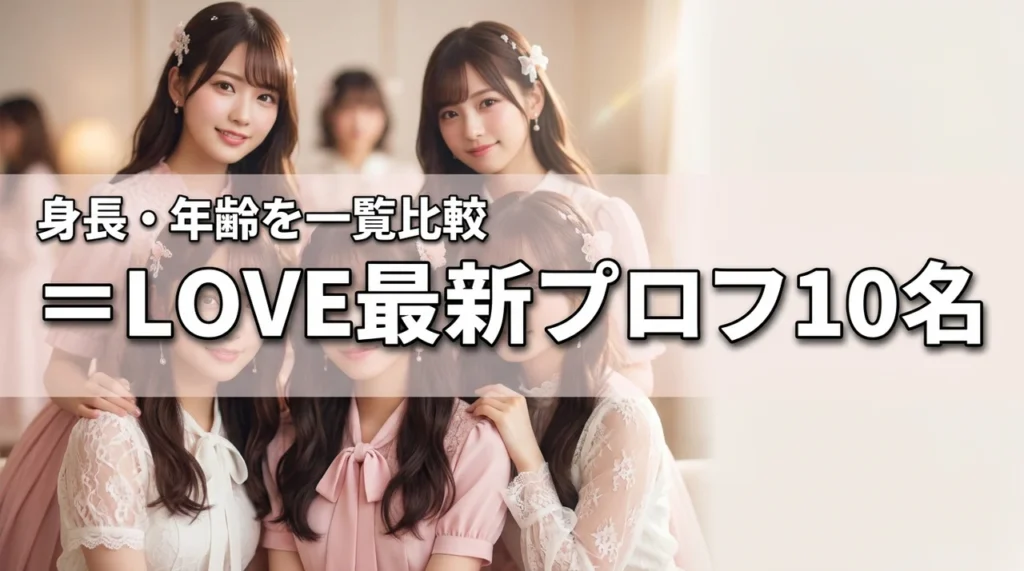＝LOVE(イコールラブ)メンバー10名の最新プロフィール！身長や年齢を一覧比較