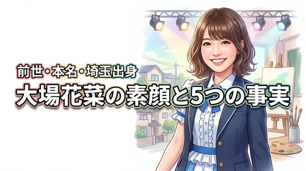 大場花菜の前世と埼玉出身の真実！高校や中学、本名を徹底調査した5つの事実
